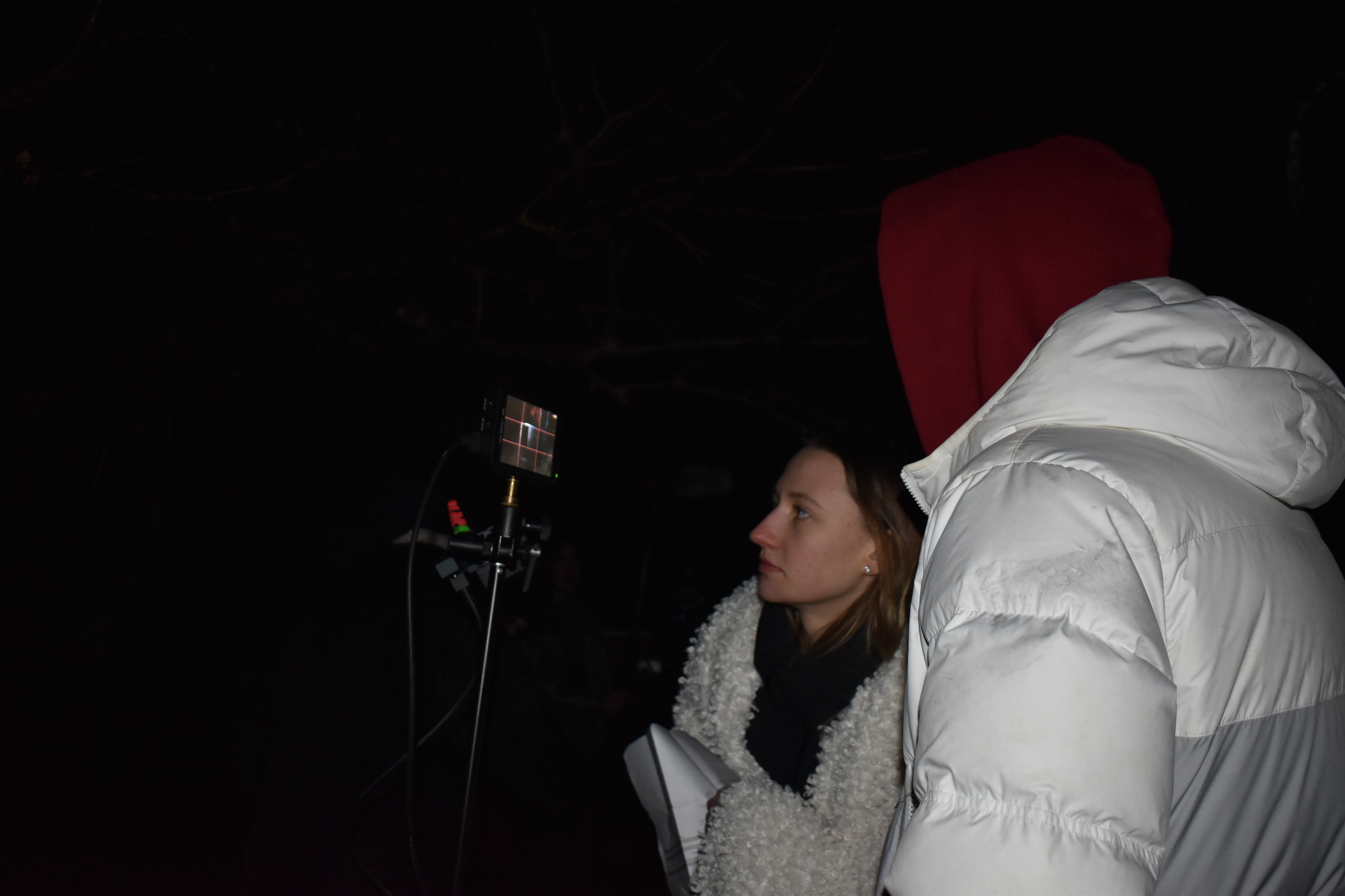 Behind the Scenes - Night shoot with monitor